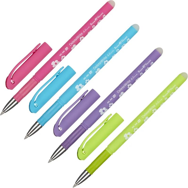 Ручка гелевая BV DeleteWrite Art Цветочки пиши-стирай 0,5мм в ассор 20-0202