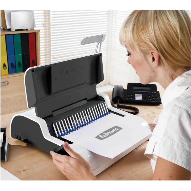 Брошюровщик Fellowes Pulsar-E, до300мм, А4 до15л./ до300л.,электр,пл.пруж