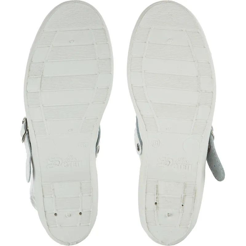 Сабо жен.нат.кожа цв.белый(р.36) (4-12-7)