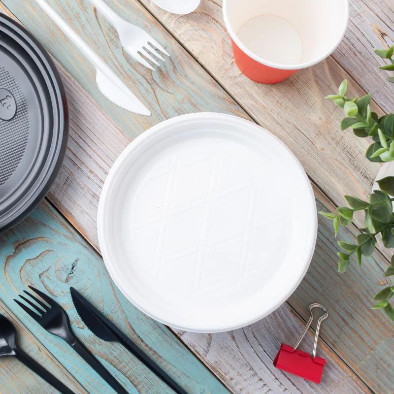 Ложка одноразовая столовая  165мм, черная,  ПС 100шт/уп