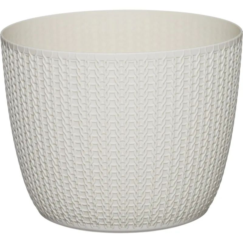 Кашпо ВЯЗАНИЕ D210мм 4,5л с поддоном М 3122