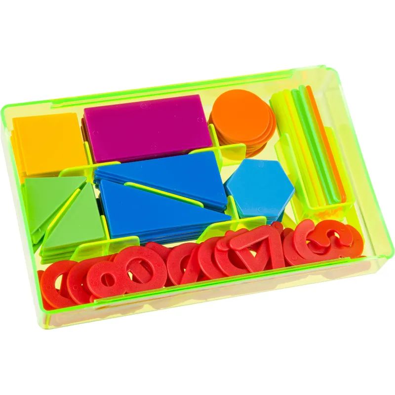 Касса цифр и счетного материала  Учись считать геометр.фиг+цифры 0-9,УК01