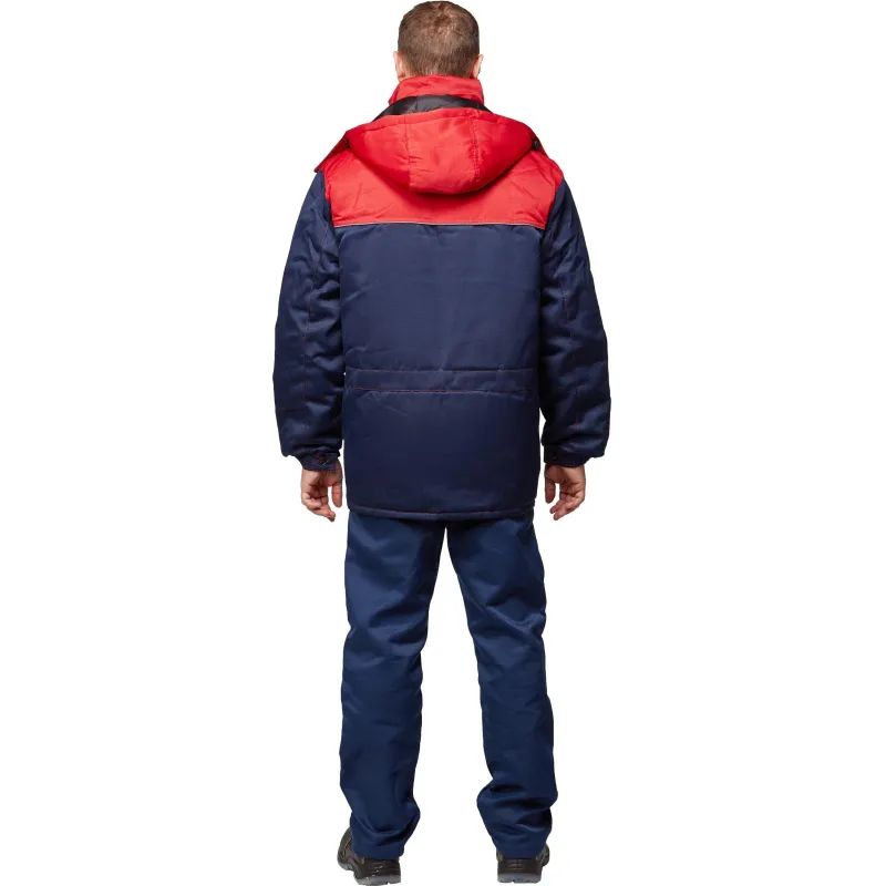 Куртка рабочая зимняя муж з08-КУ,цв. син/крас (р.52-54) 182-188