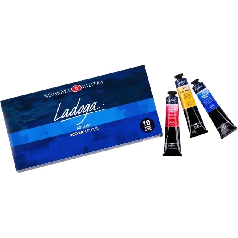 Краски акриловые Ладога  10 шт х46мл,2241142