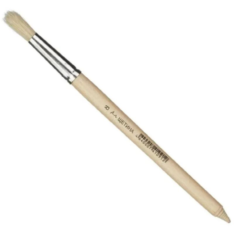 Кисть №1School,щетина,круглая,№8