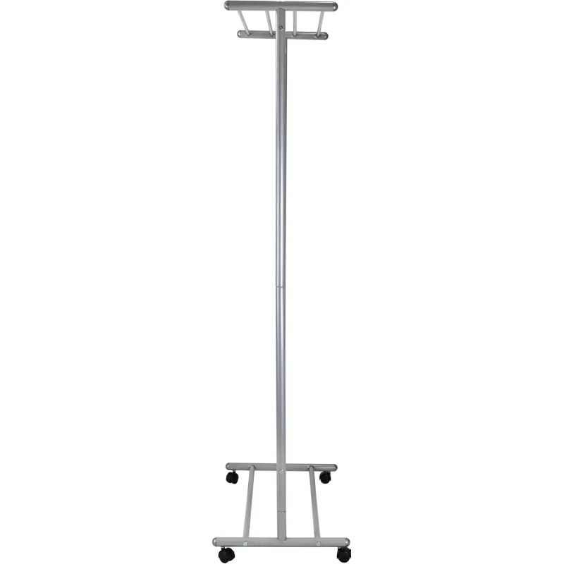 Вешалка МЕ_напольная М 9, колеса, металлик