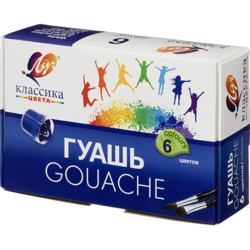 Гуашь 6цв.,Луч Классика,банка 20 мл