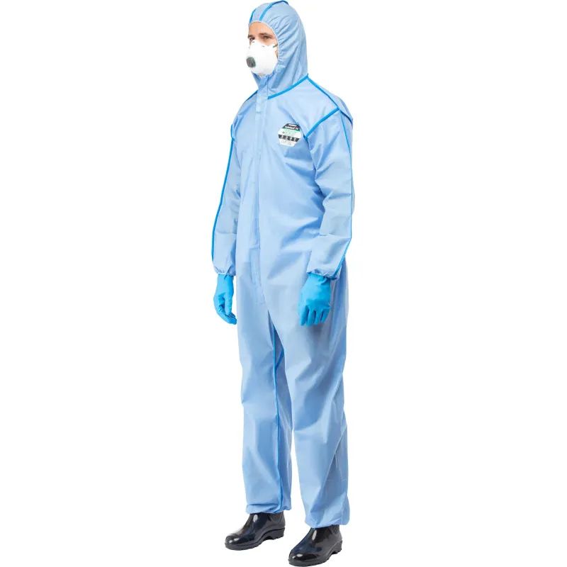 Комбинезон одноразовый защитный с капюш SafeGard76 синий р-р XХXL (ESB428)