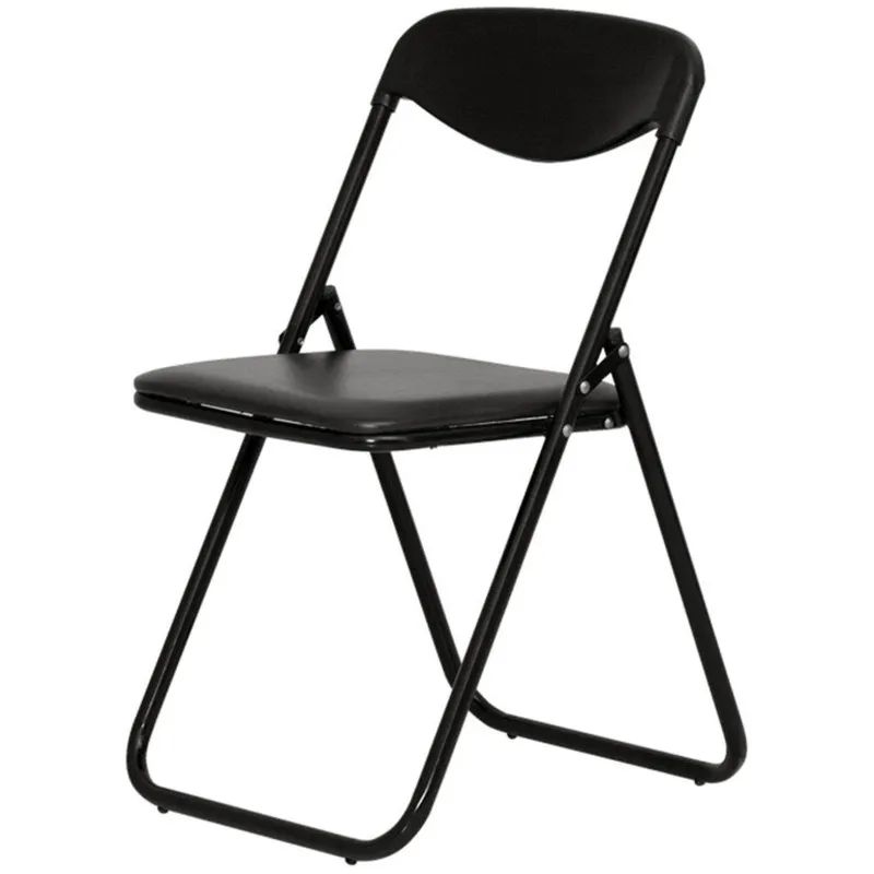 Стул складной UA_JACK BLACK каркас черный, к/з черный V-4