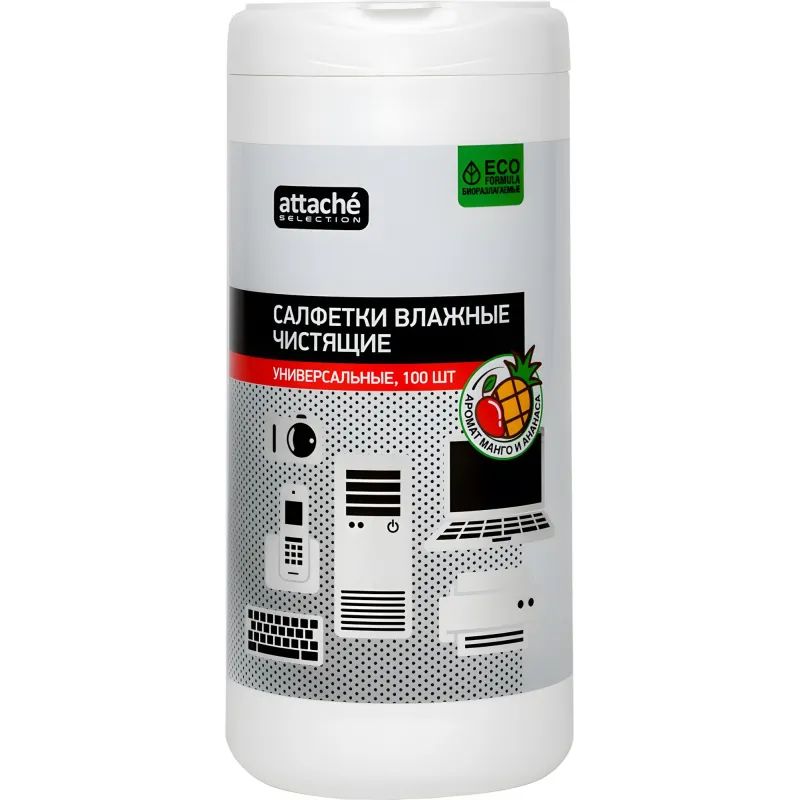 Салфетки универс, туба, ман/ананас, 100 шт, 130х170