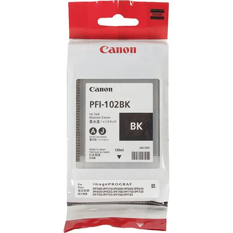 Картридж струйный Canon PFI-102BK (0895B001) чер. для IPF500/600/700