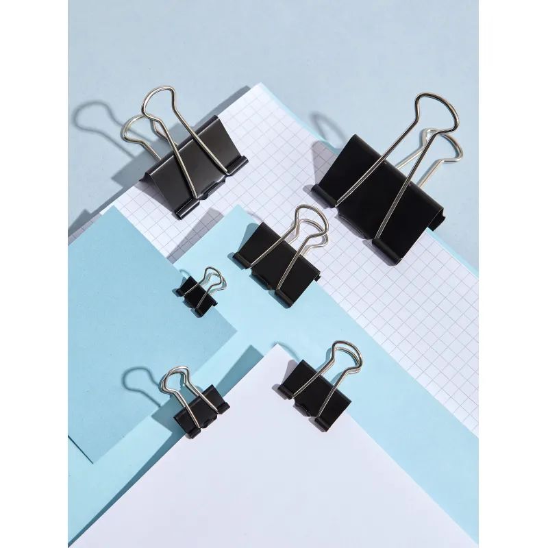 Зажимы для бумаг 15мм 12шт./уп. Комус, в картонной коробке