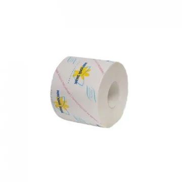 Бумага туалетная Мягкий знак 1сл белая с   тисн.100%цел втул 51м 432 лc28