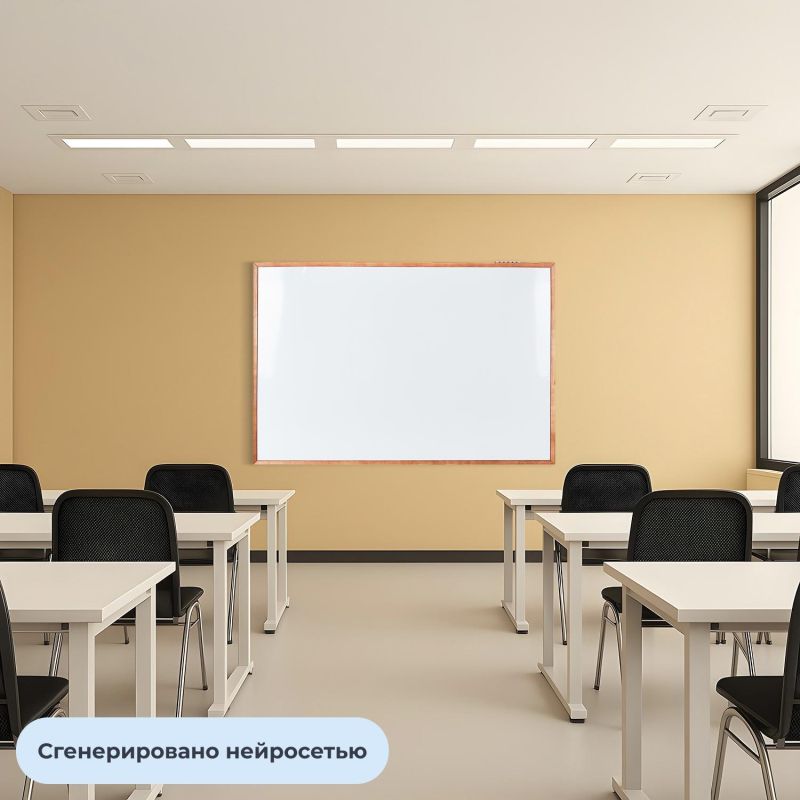 Доска магнитно-маркерная 100х150 Attache Wood дерев.рама