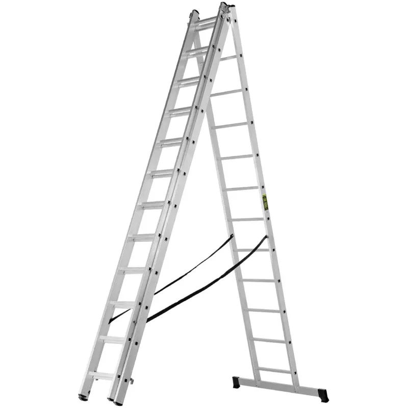 Лестница Стремянка проф, 3х12 ступеней, Н=338/560/786см СИБРТЕХ