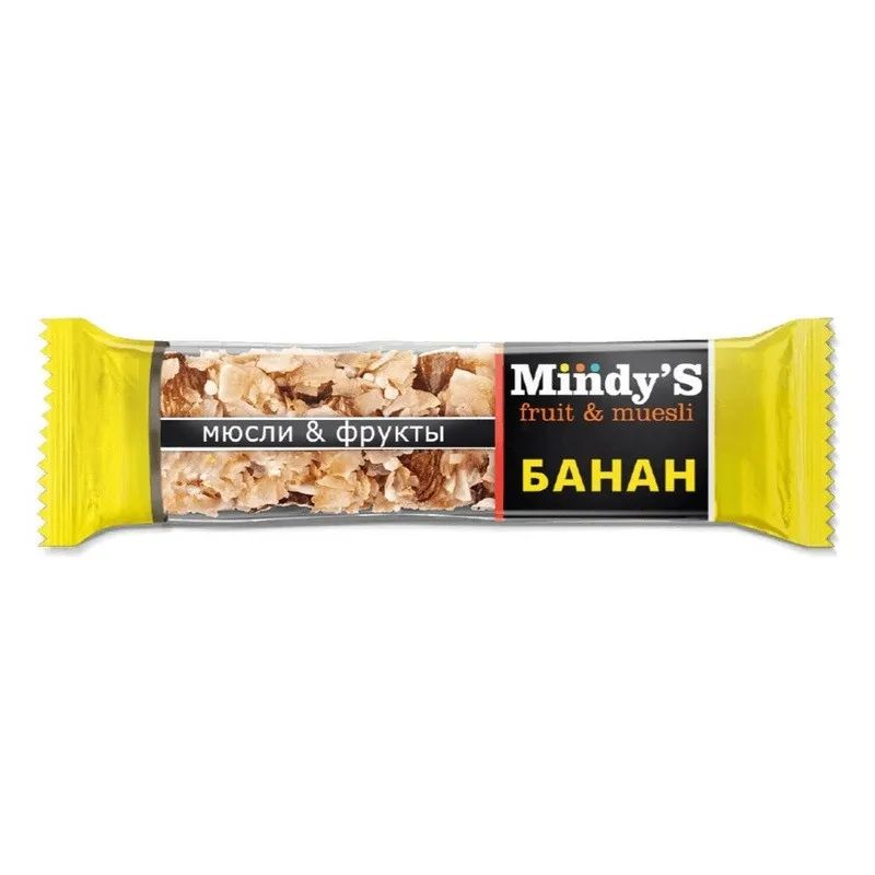 Батончик мюсли Mindy&#039;s Банан, 30штx35г