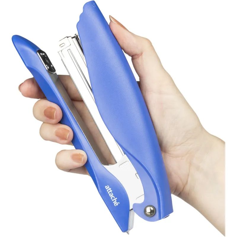 Степлер Attache №24/6 до 20л. увелич. глубина закладки синий антистеп