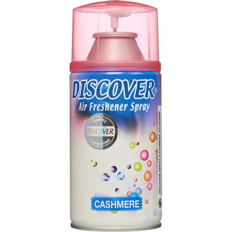 Баллон сменный для автоосвежителя DISCOVER Cashmere(Кашемир) 320 мл. спрей