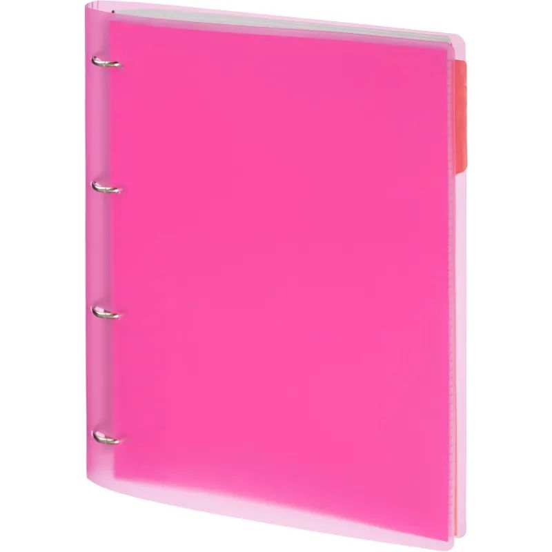 Бизнес-тетрадь Attache Rainbow Style А4 на кольцах, смен.блок, розов