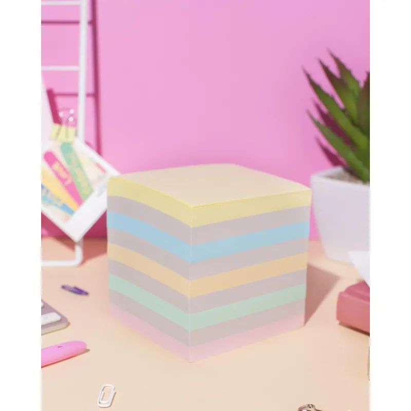 Блок для записей Attache Economy запасн. 9х9х9 цветной 65-80 г