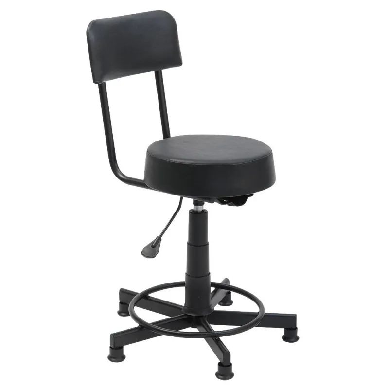 Кресло кассира FA_КС-2 каркас черный, к/з черный (PV)