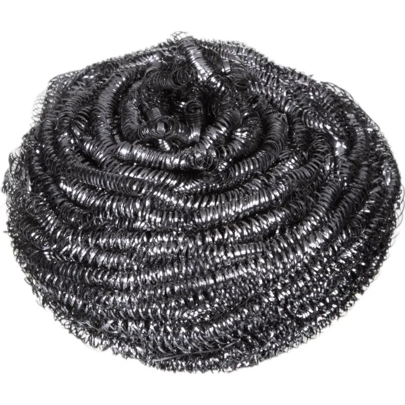 Губка-мочалка для мытья посуды Inox очищающая спираль 40г, 100200