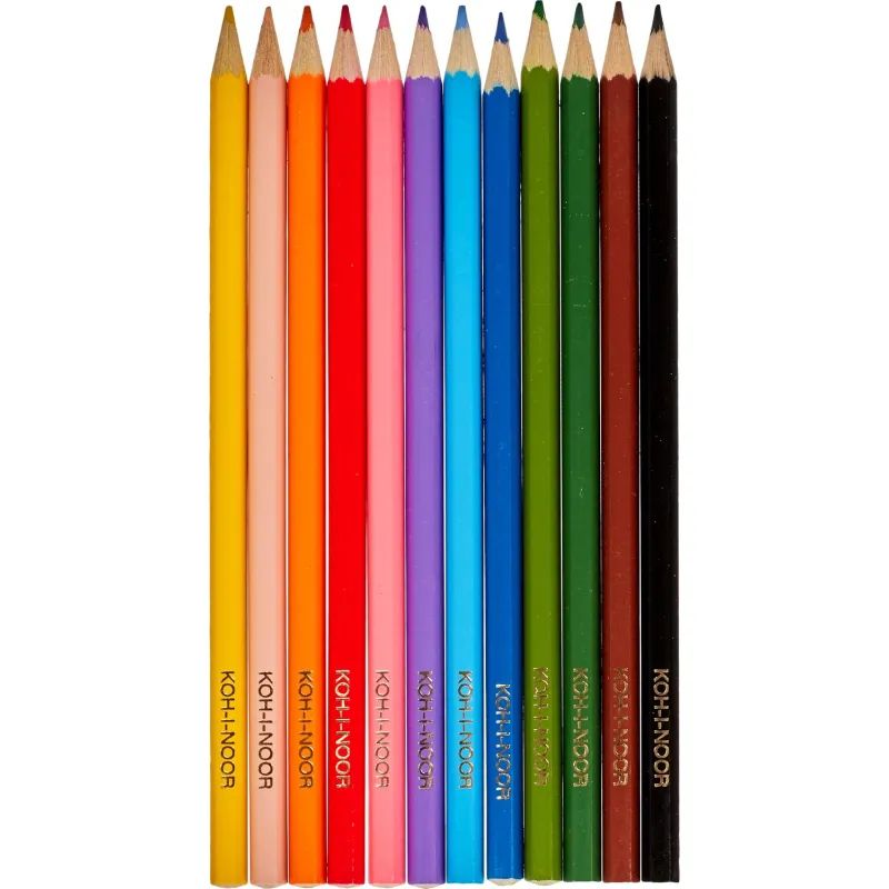 Карандаши цветные 12цв 6-гран Koh-I-Noor BIRDS 3352 3552