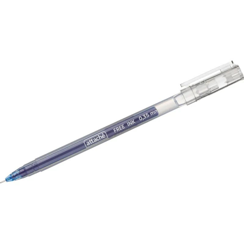 Ручка гелевая неавтомат. Attache Free ink, 0,35мм синий неавт