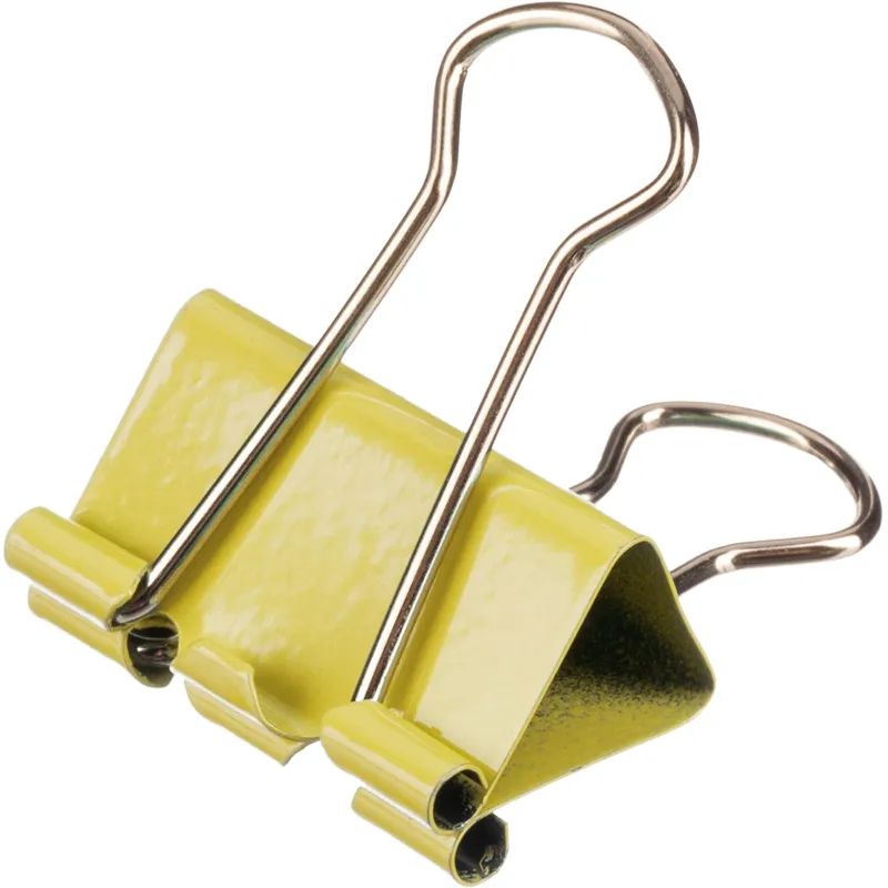 Зажимы для бумаг цветные 25мм 12шт/уп Attache, в картонной коробке