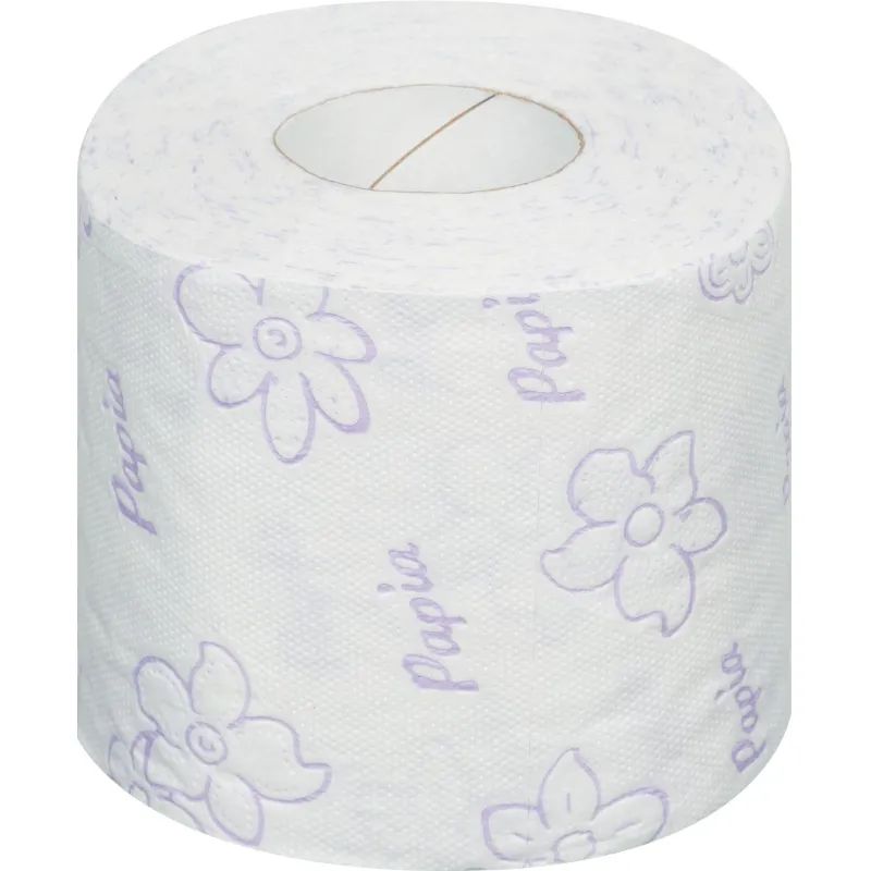Бумага туалетная Papia Балийский Цветок 3сл бел 100%цел 16,8м 140л 8рул/уп