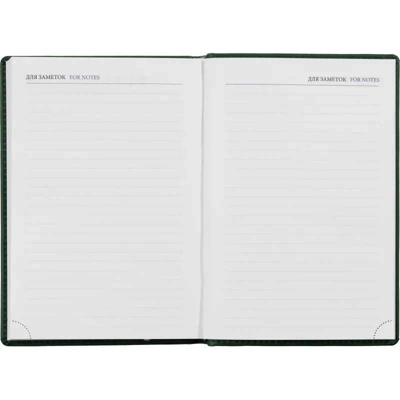 Ежедневник недатированный зеленый,А5,148х218,176л,ATTACHE Вива