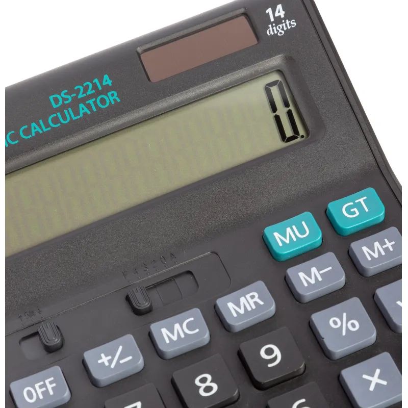 Калькулятор настольный ПОЛНОРАЗМЕРНЫЙ Attache 14 разр., черный