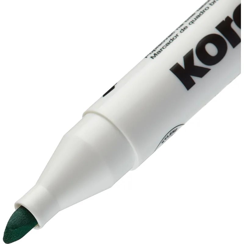 Маркер для белых досок KORES зеленый 3-5 мм скошенный наконечник 20855