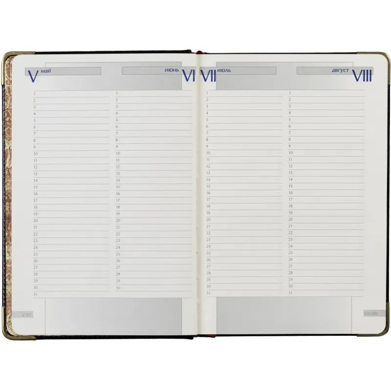 Ежедневник полудатированный черный А5 IMPERIUM 3-023/120