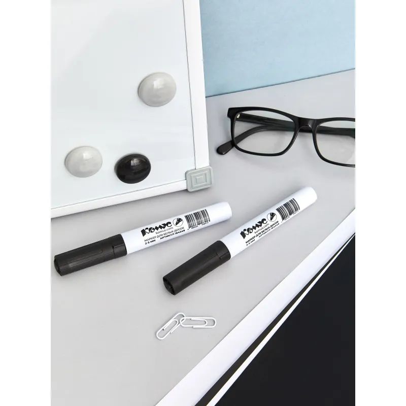 Маркер для белых досок КОМУС BY2304 черный 2-5мм