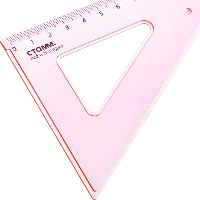 Треугольник 13 см угол 30 градусов NEON Cristal цвет ассорти ТК-33