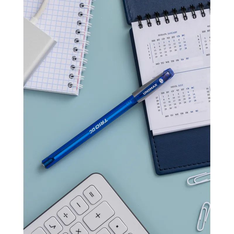 Ручка шариковая неавтомат. Unomax/Unimax TrioDC tinted 0,7,масл,син