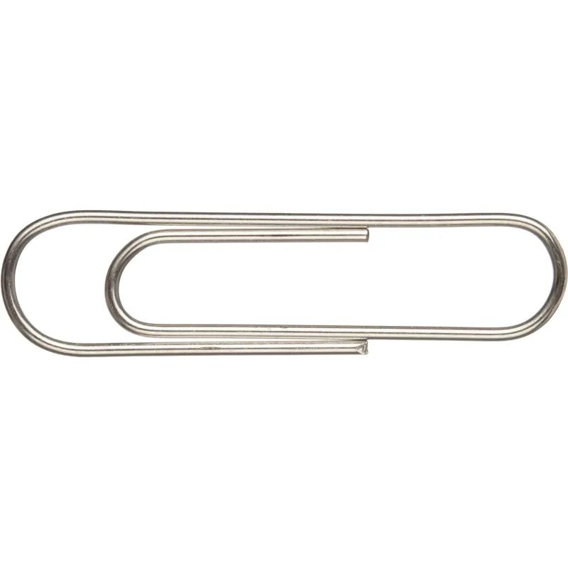 Скрепки Attache никелированные, 22 мм, негофрированные, 100 шт/уп