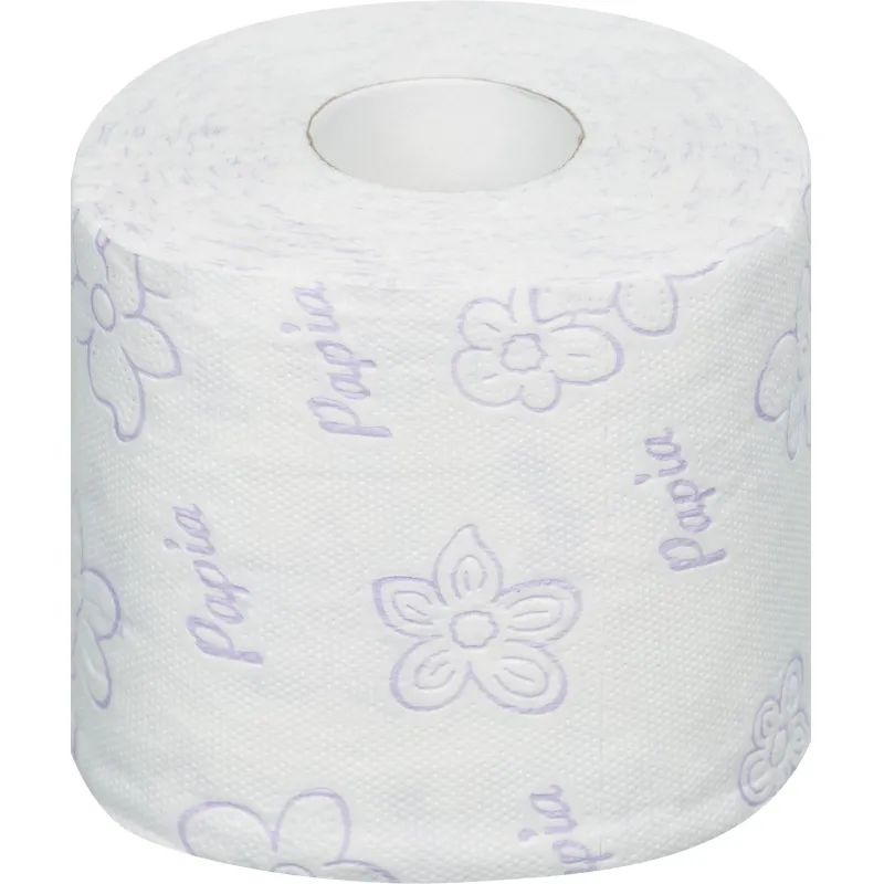 Бумага туалетная Papia Балийский Цветок 3сл бел 100%цел 16,8м 140л 12рул/уп