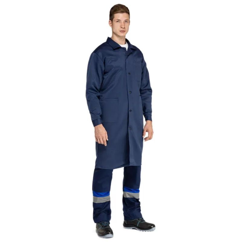 Халат муж. смесовый у03-ХЛ синий(р.64-66) 170-176