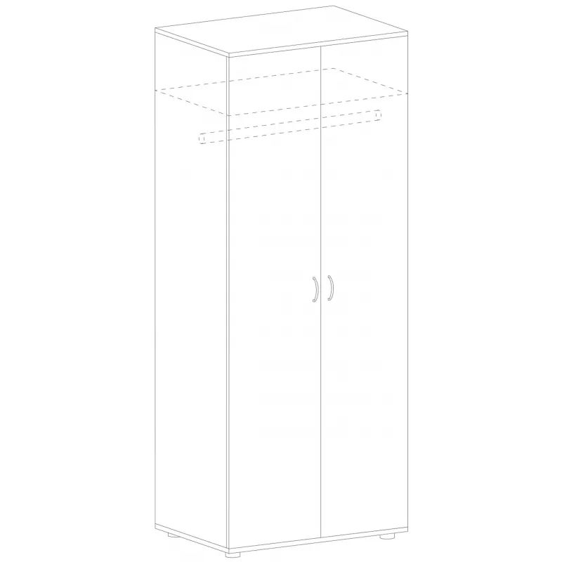 Гардероб MS_Агат глубокий АО-28 ольха