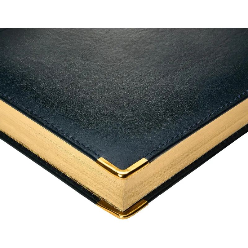 Ежедневник полудатированный кожа,синий,А5,145х216,208л, IMPERIUM 3-023/121