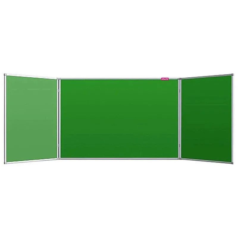 Доска магнитно-меловая/маркерная 100х300 2-створ