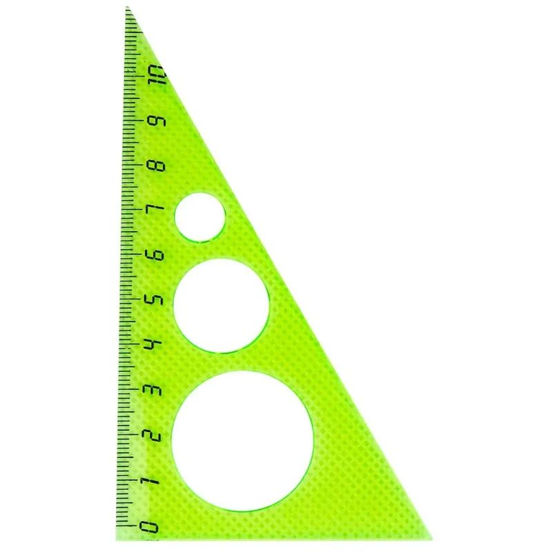 Набор малый: линейка 15см, угольники 10см и 7см, трансп-р 10см,цвет васс.