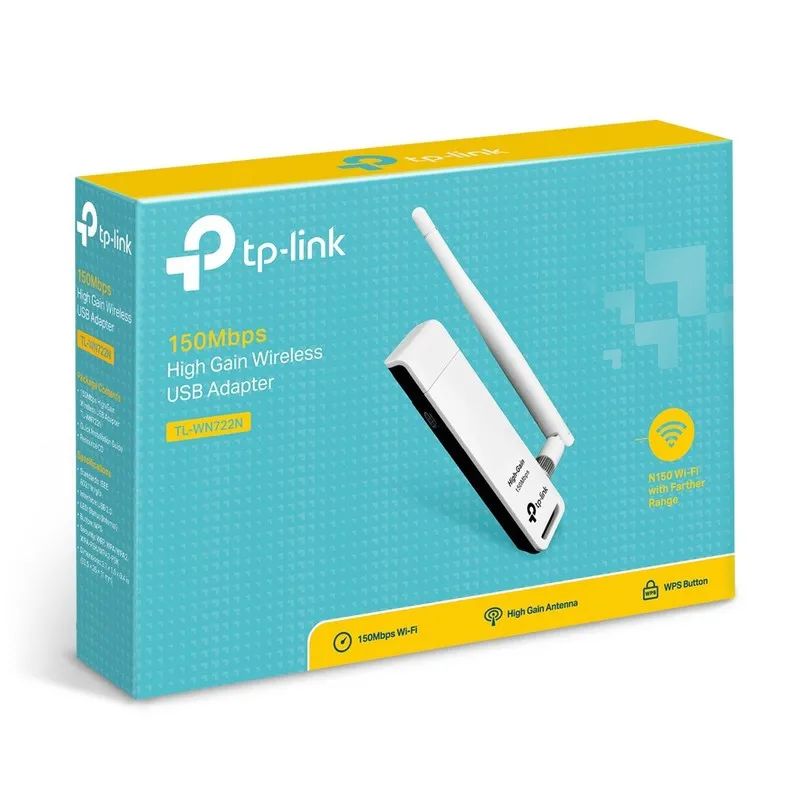 Сетевой адаптер WiFi TP-Link TL-WN722N USB 2.0