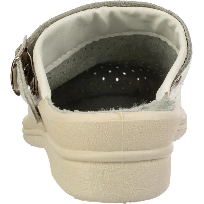 Сабо жен.нат.кожа цв.белый(р.35) (4-12-7)