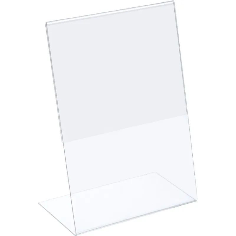 Ценникодержатель настольный из акрила вертикальная L-образная ACR-PRICERA4