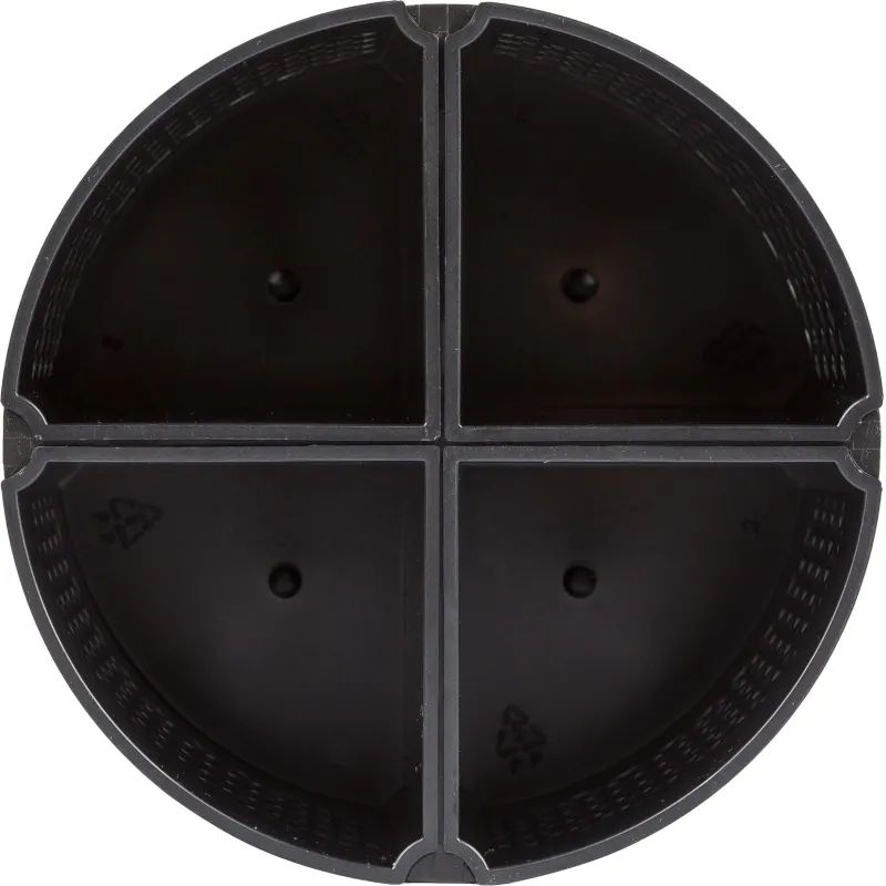 Подставка-органайзер д/канц.мелочей Attache Квартет 8отд-й вращающаяся черн