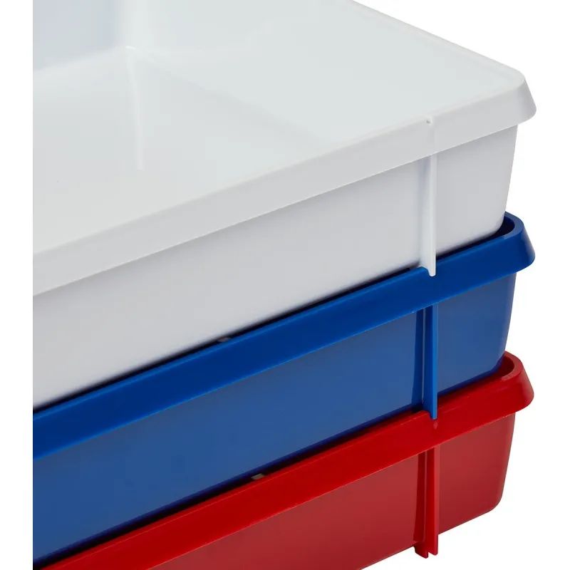 Лоток горизонтальный Attache Триколор 3шт/уп белый, син