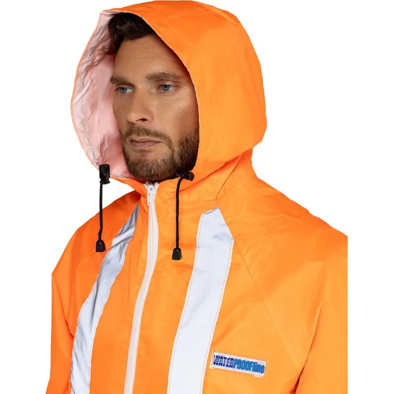 Плащ влагозащитный сигнальный ПВХ Ext-V орж СОП 60-62/170-176